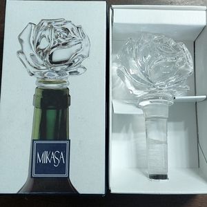 Mikasa Crystal Rose Wine Stopper
